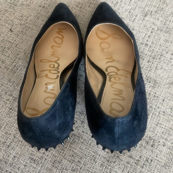 Sam Edelman Black Suede Pointy Toe Heels Size 9.5 - Picture 9 of 13